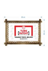 Soyut LED IŞIKLI RUSTİK kanvas tablo B