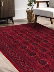 Vintage Desenli Halı, Pamuk Dokuma Pamuklu Taban Dekoratif Halı Kilim 31 - 60 x 100