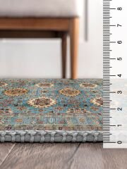 Vintage Desenli Halı, Pamuk Dokuma Pamuklu Taban Dekoratif Halı Kilim 32 - 60 x 100