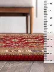 Vintage Desenli Halı, Pamuk Dokuma Pamuklu Taban Dekoratif Halı Kilim 33 - 60 x 100