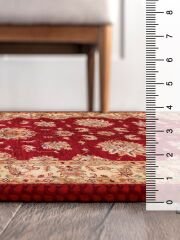 Vintage Desenli Halı, Pamuk Dokuma Pamuklu Taban Dekoratif Halı Kilim 34 - 60 x 100