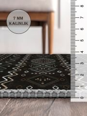 Vintage Desenli Halı, Pamuk Dokuma Pamuklu Taban Dekoratif Halı Kilim 49 - 60 x 100