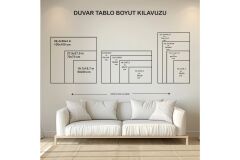 Ünlü Ressamlar ve Yapıtları Modern Yaşam Alanları İçin 3'lü Dikey Cam Tablo 55