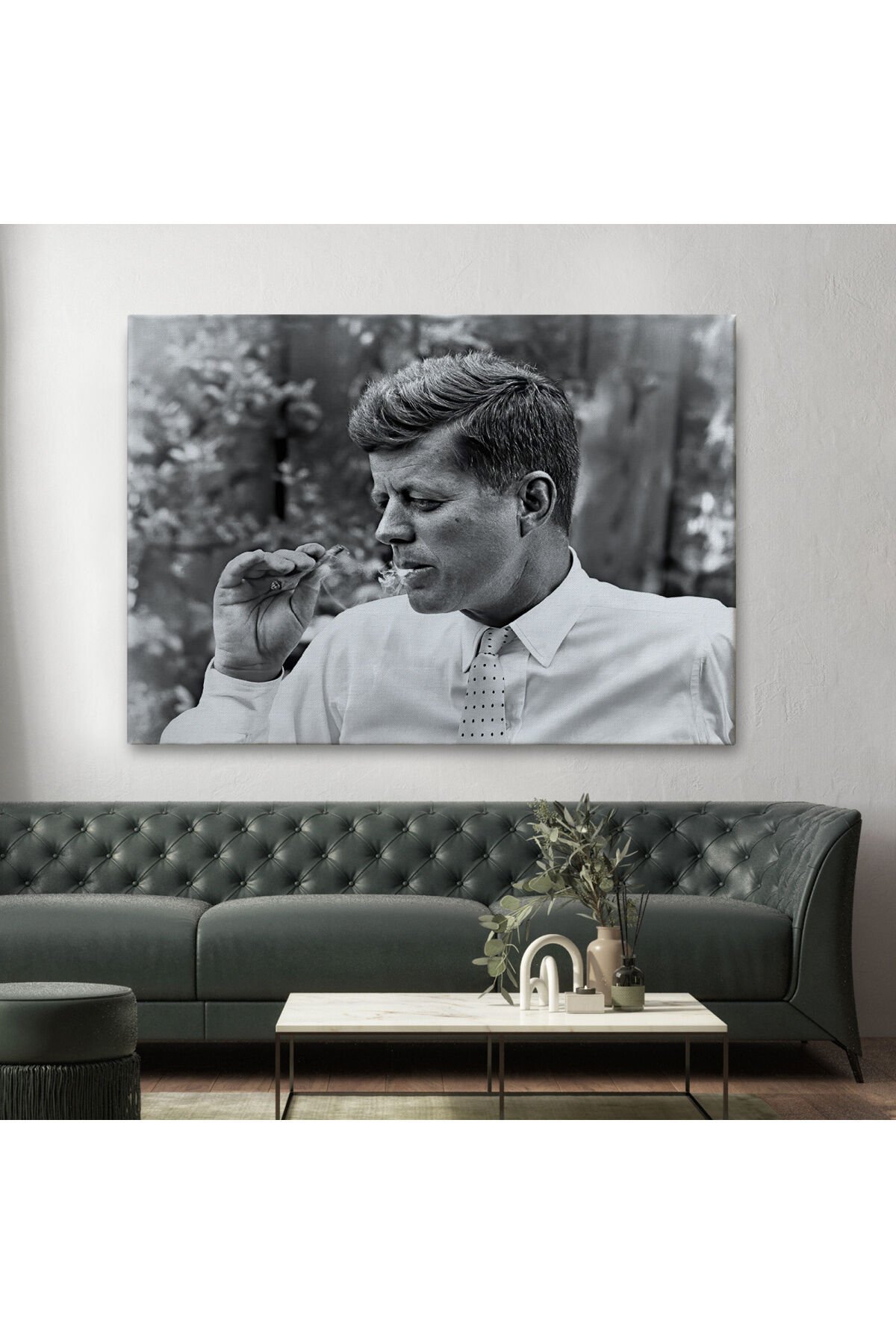 Marijuana İçen John F. Kennedy Tablosu-6588