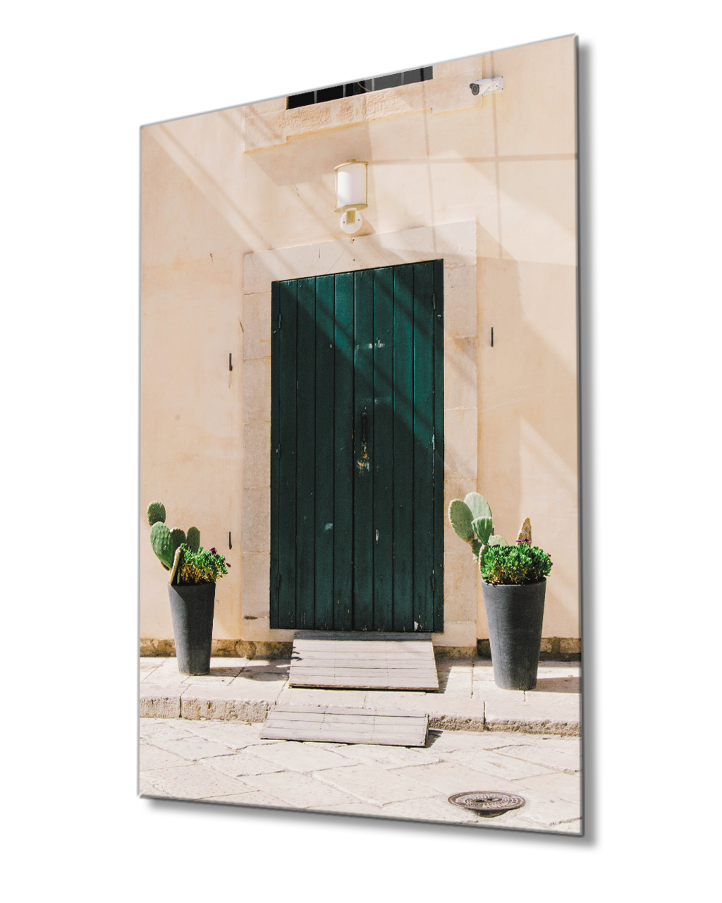 Yeşil Ahşap Kapı Green Wooden Door Table