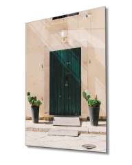 Yeşil Ahşap Kapı Green Wooden Door Table