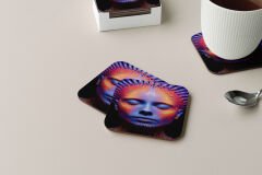 Dekoratif Bardak Altlığı Neon Desen 217