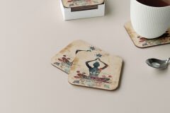 Dekoratif Bardak Altlığı Neon Desen 247