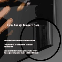 Ünlü Tablolar ve Ressamlar, Yapay Zeka Destekli Eserler Dekoratif Kare Cam Tablo 32