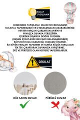 Kalpli Ayıcık Duvar Sticker