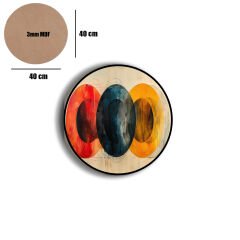 Amarikan Servis, Mdf Supla Takımı 6 Adet (6'lı Takım ), 6'lı Bardak Altlığı Hedliyeli 275