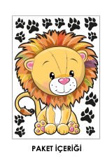 Aslan Kral Duvar Sticker