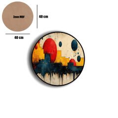 Amarikan Servis, Mdf Supla Takımı 6 Adet (6'lı Takım ), 6'lı Bardak Altlığı Hedliyeli 286