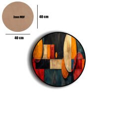 Amarikan Servis, Mdf Supla Takımı 6 Adet (6'lı Takım ), 6'lı Bardak Altlığı Hedliyeli 289