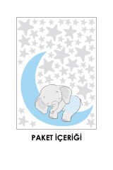 Uykucu Fil Duvar Sticker