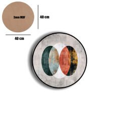 Amarikan Servis, Mdf Supla Takımı 6 Adet (6'lı Takım ), 6'lı Bardak Altlığı Hedliyeli 359